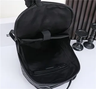 Montblanc Black Diamond-Weave কাঠামোগত ক্যাজুয়াল ব্যাকপ্যাক 3