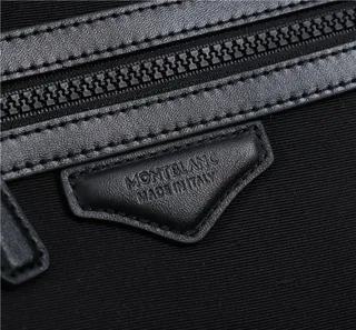 Montblanc Black Diamond-Weave কাঠামোগত ক্যাজুয়াল ব্যাকপ্যাক 4