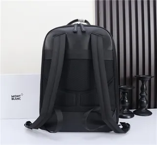 Montblanc Black Diamond-Weave কাঠামোগত ক্যাজুয়াল ব্যাকপ্যাক 7