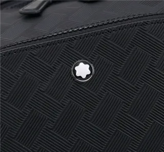 Montblanc Black Diamond-Weave কাঠামোগত ক্যাজুয়াল ব্যাকপ্যাক 9