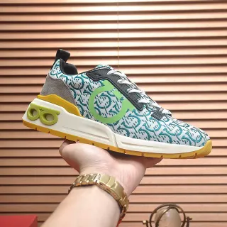 Multicolor Verde Patrones Textil Superior Circular Logo Lime Zapatillas