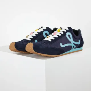Zapatillas Navy y Light Blue con bordado de monograma lifestyle