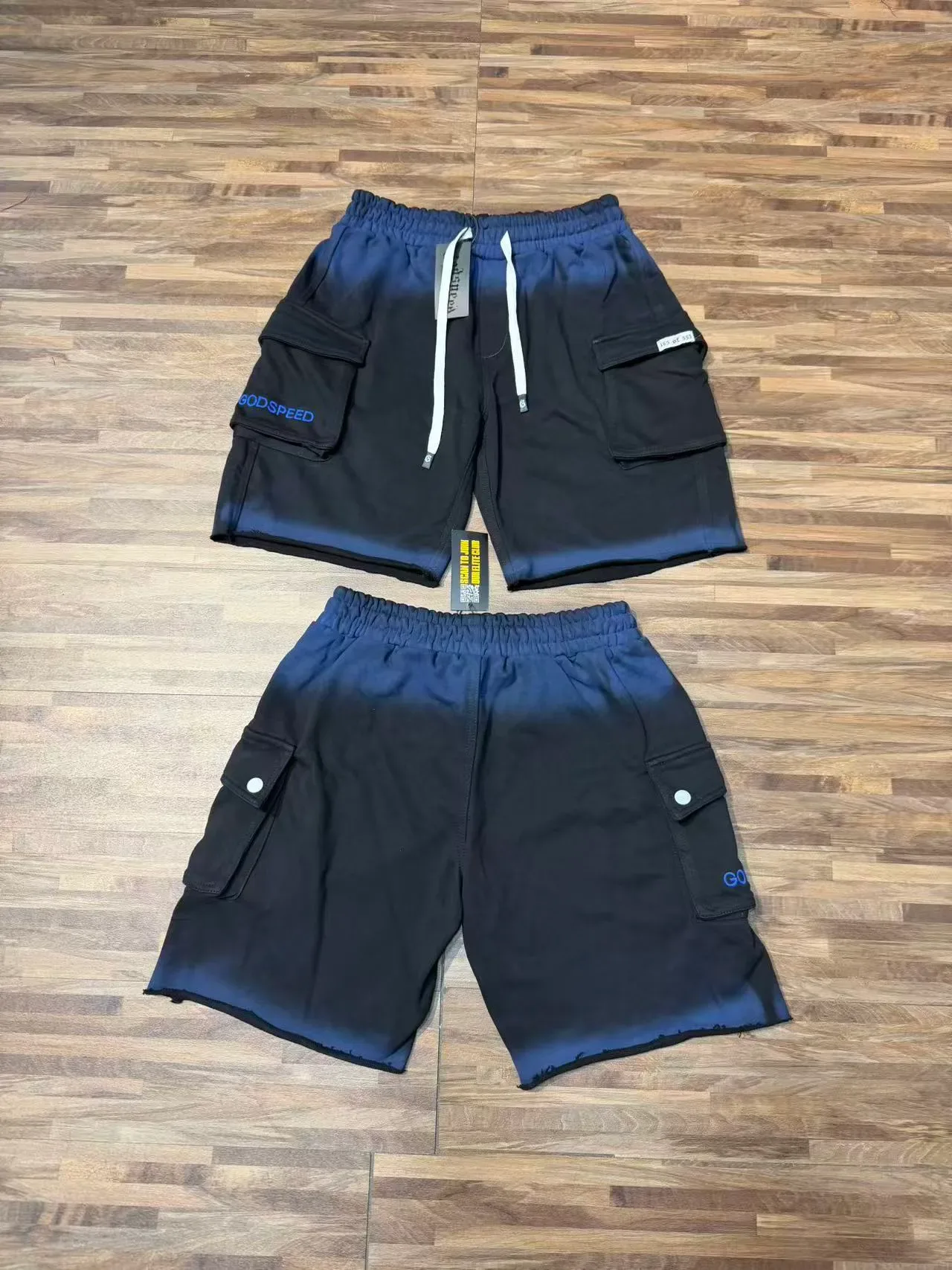 ODSPEED Shorts Cargo Teñidos en Gradiente 23