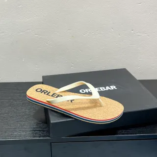 ORLEBAR Cork Footbed Flip-Flop Slippers