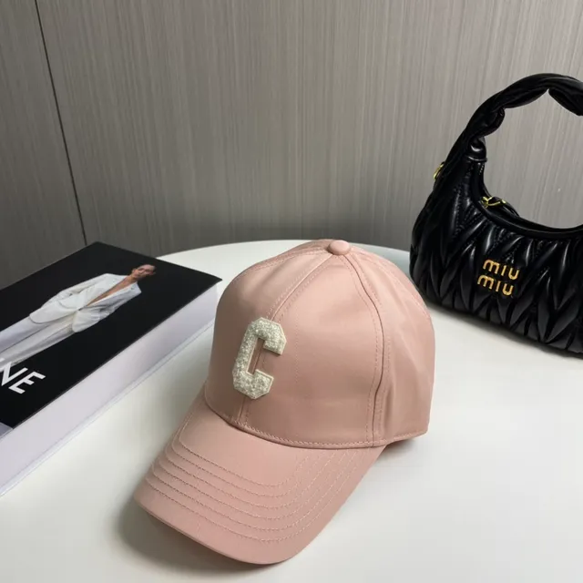Purple Beige Structured Six-Panel Textured Embroidered Letter Baseball Cap 7