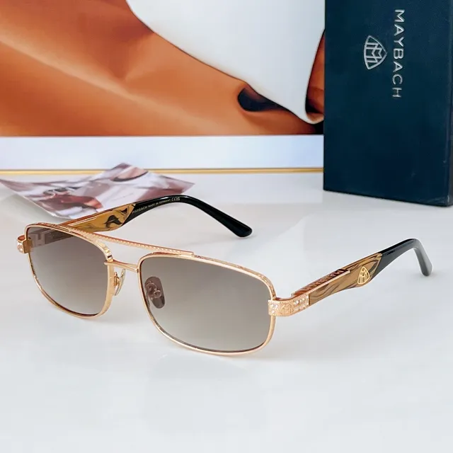Rectangular Metal Frame Mirrored Blue Lens Sunglasses 7
