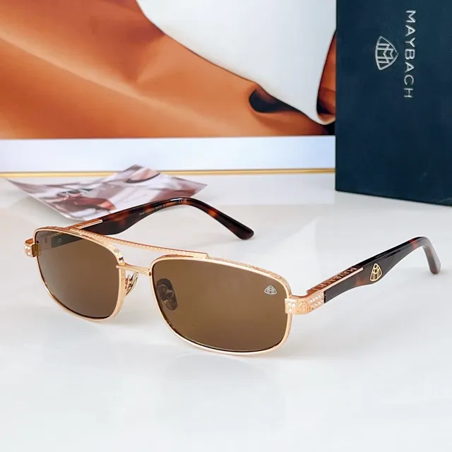 Rectangular Metal Frame Mirrored Blue Lens Sunglasses 8