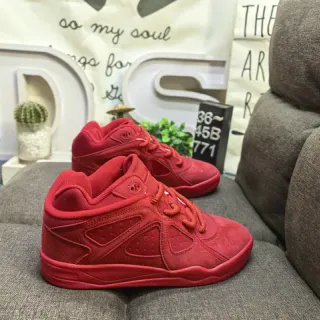 Zapatillas lifestyle monocromáticas rojas de bajo corte