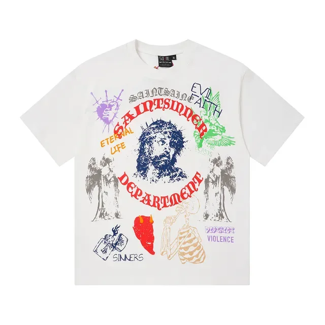 Saints Athletics Graphic Print Oversized T-Shirt 3