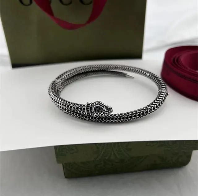 Snake Motif Coiled Scale Texture Open Cuff Bracelet 4