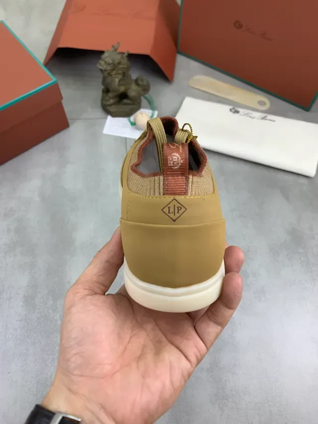 Tan Panelled Knit-Collar Lifestyle Sneaker 3