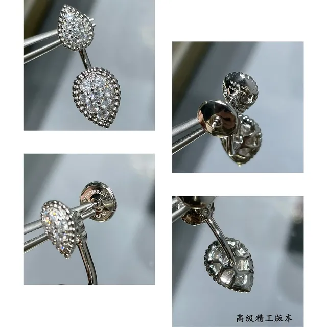 Teardrop Pavé Stud-and-Dangle Earrings 4