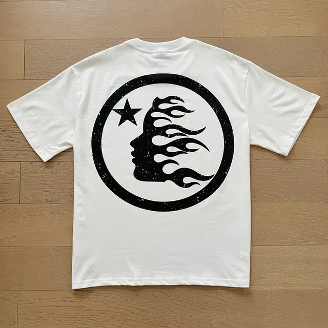 White Graphic Print Front and Back Logo T-Shirt 10