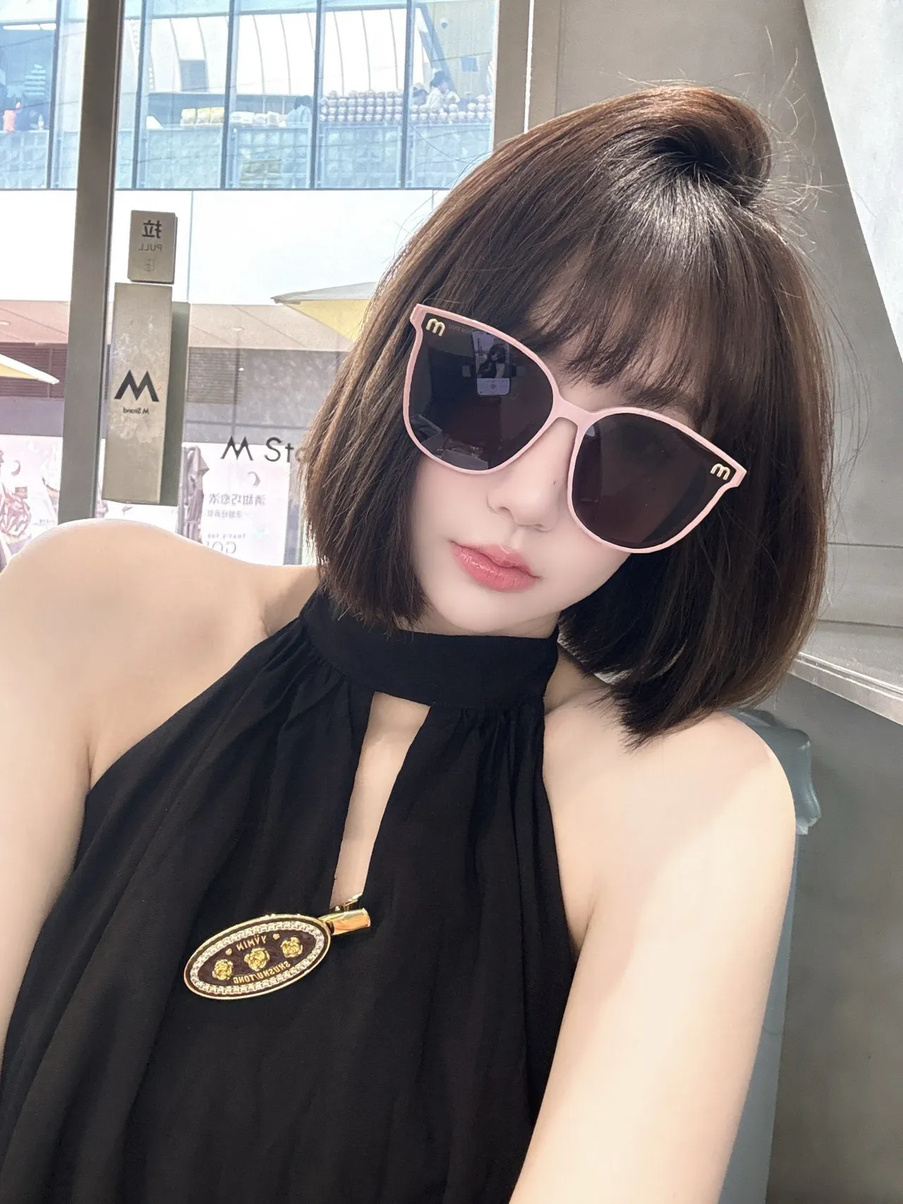 Gentle Monster Gafas Cat-Eye Oro Rosa Gradiente 8