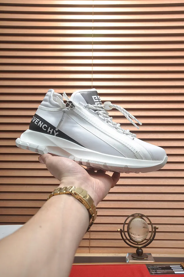 Givenchy City Sport সাদা কালো হাই-টপ জিপার ক্লোজার চাংকি স্নিকার্স 2