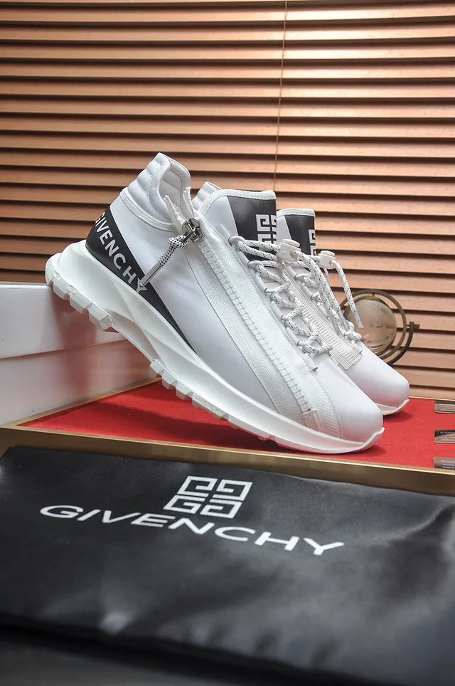 Givenchy City Sport সাদা কালো হাই-টপ জিপার ক্লোজার চাংকি স্নিকার্স 4