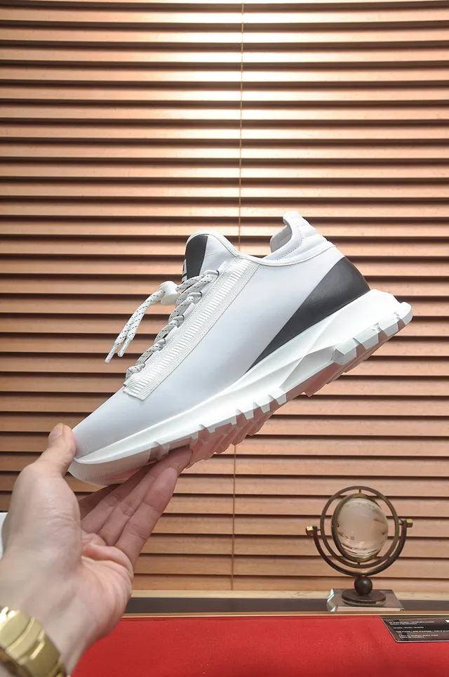 Givenchy City Sport সাদা কালো হাই-টপ জিপার ক্লোজার চাংকি স্নিকার্স 5