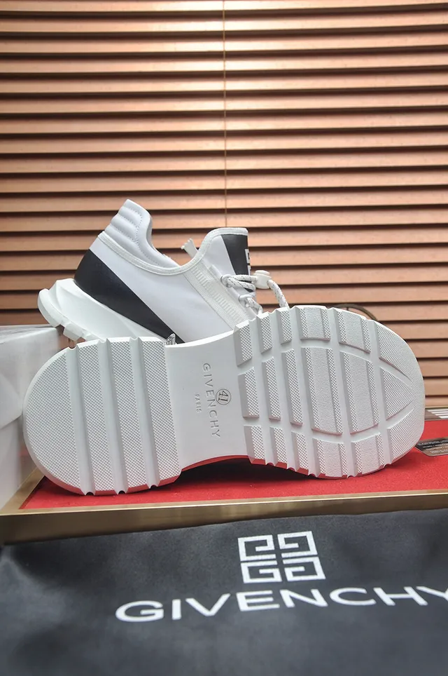 Givenchy City Sport সাদা কালো হাই-টপ জিপার ক্লোজার চাংকি স্নিকার্স 7