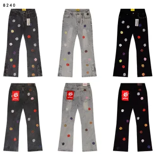 Godspeed Embroidered Logo Flared Jeans