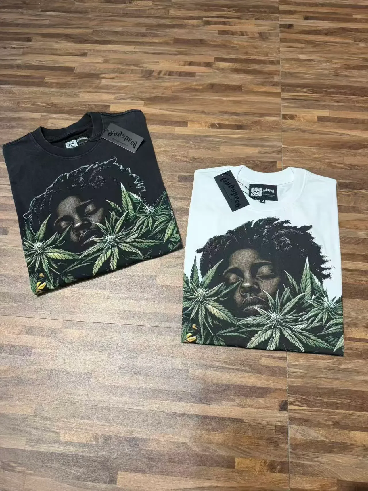 Godspeed Graphic Print Oversized Black T-Shirt 4