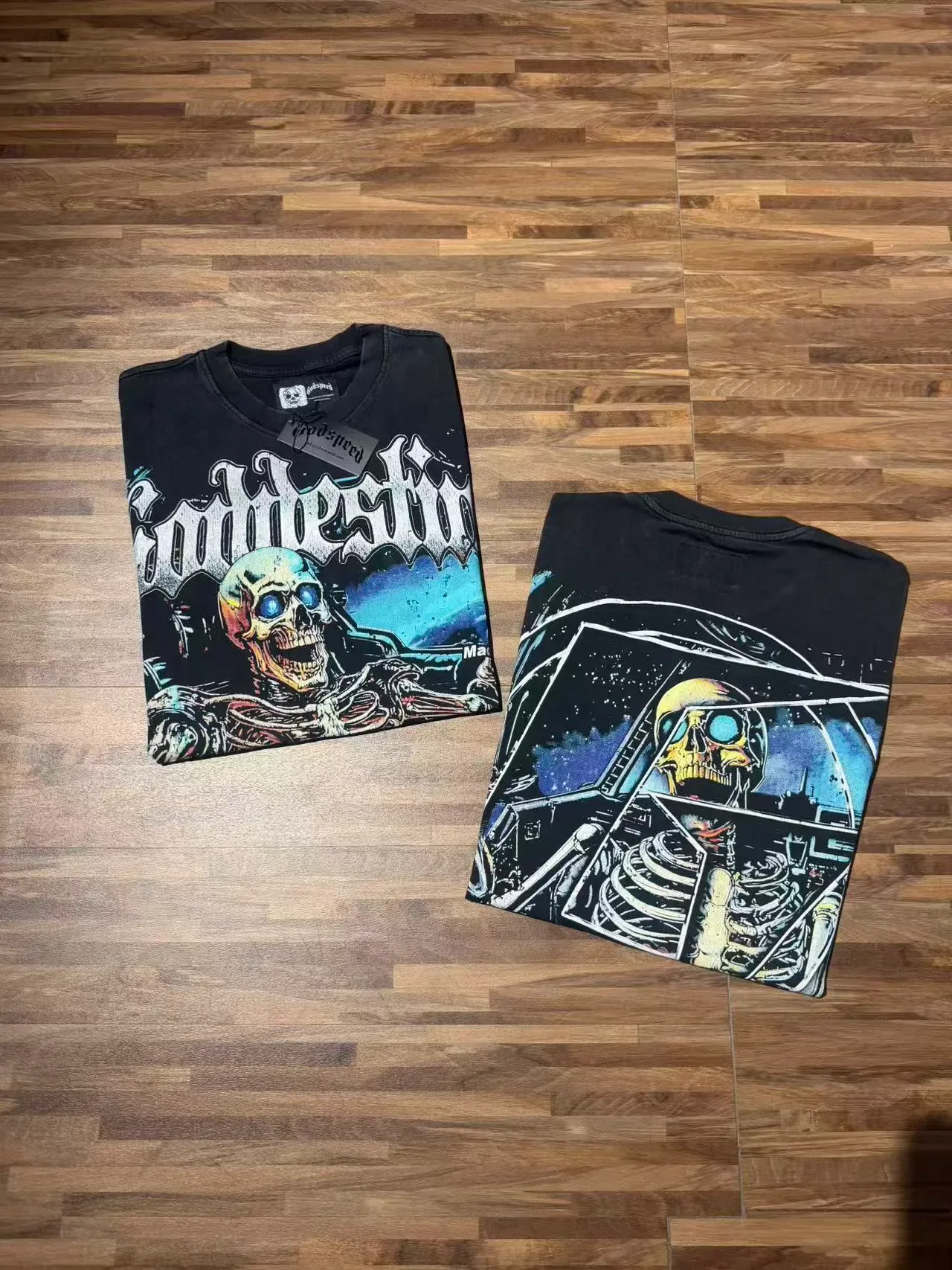 Camiseta oversized Godspeed com estampa gráfica 4