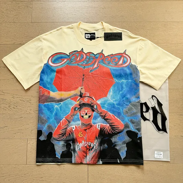 Camiseta Godspeed estampa gráfica tema corrida 5