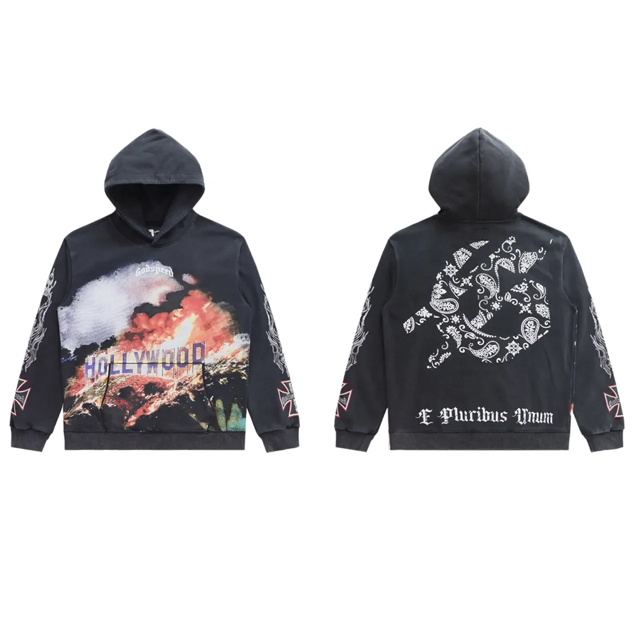 Godspeed Hollywood Hoodie com estampa gráfica 3