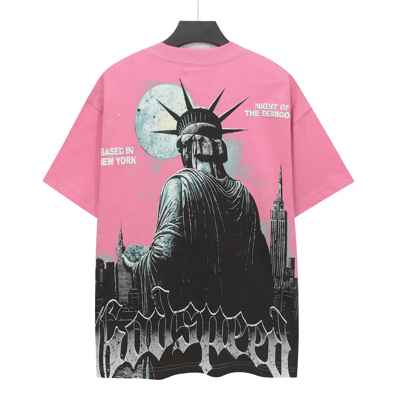 Godspeed Oversized Graphic Print Pink T-Shirt 3