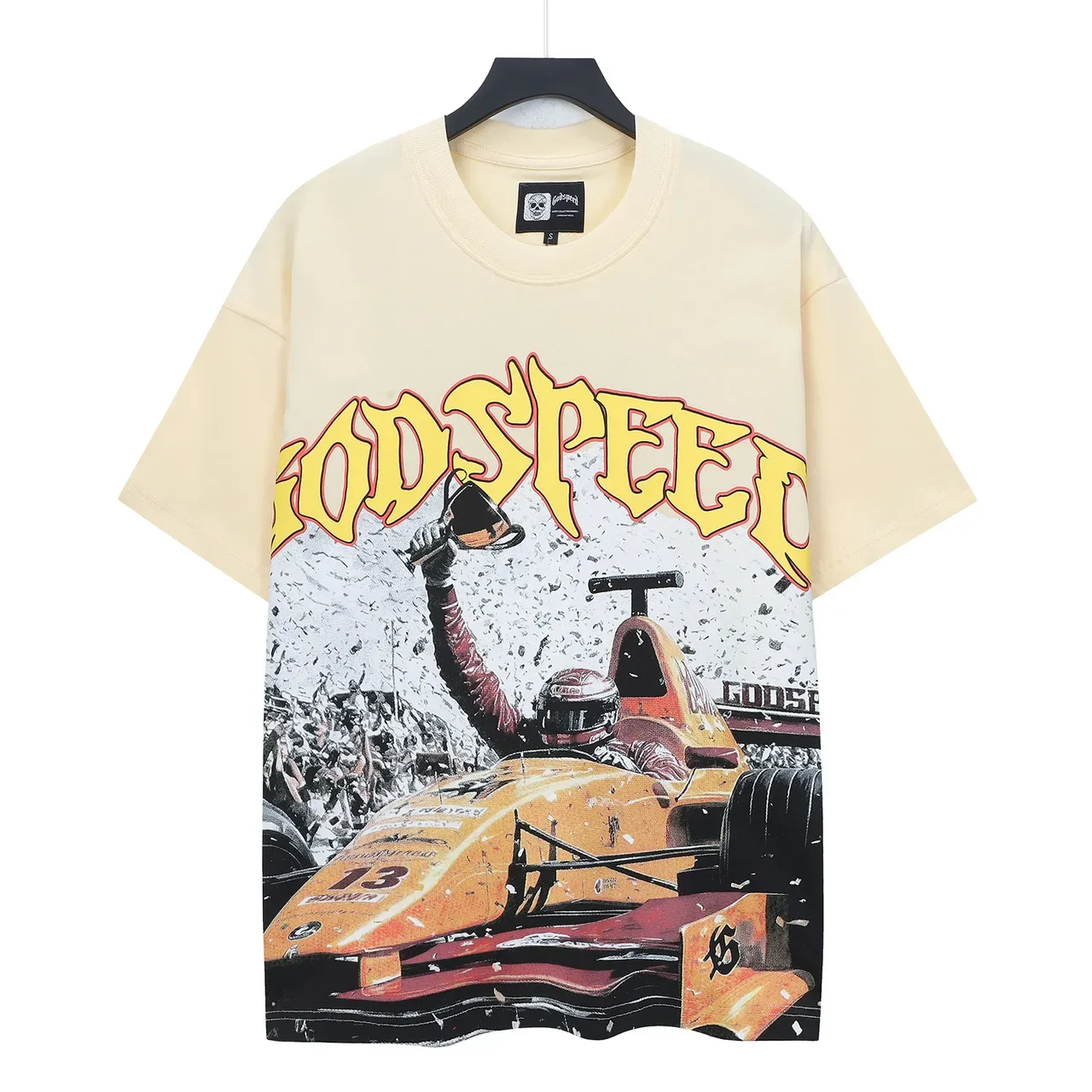 Godspeed 赛车图案宽松T恤 2