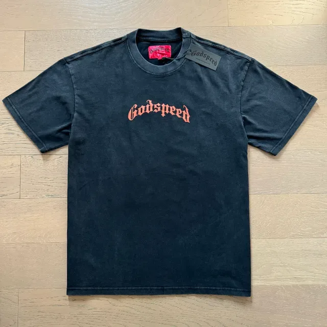 Godspeed Skull Floral Graphic Oversized Black T-Shirt 6