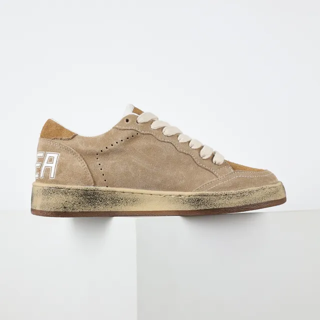 Golden Goose Super-Star Tênis Bege De Camurça Desgastada Lifestyle 7