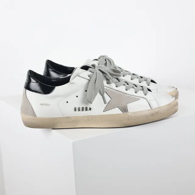 Golden Goose Superstar ছেঁড়া সাদা চামড়ার তারা প্যাচ লাইফস্টাইল স্নিকার্স 3
