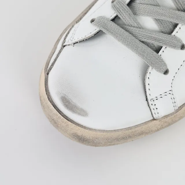 Golden Goose Superstar ছেঁড়া সাদা চামড়ার তারা প্যাচ লাইফস্টাইল স্নিকার্স 5