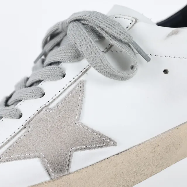 Golden Goose Superstar ছেঁড়া সাদা চামড়ার তারা প্যাচ লাইফস্টাইল স্নিকার্স 6