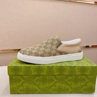 Gucci Ace GG Monogram Beige zapatillas slip-on lifestyle