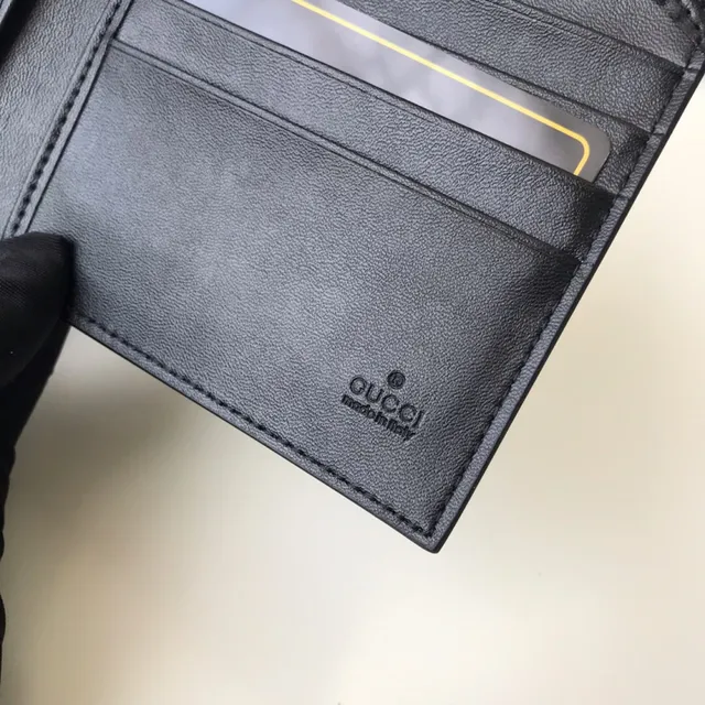 Gucci बेज काला GG Supreme Canvas इंब्रॉइडरी भेड़िये का सिर छोटा बटुआ 3