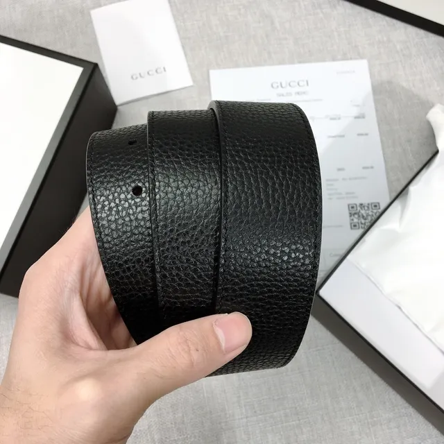 Gucci Double G Preto e Vermelho Web Couro Cinto 2