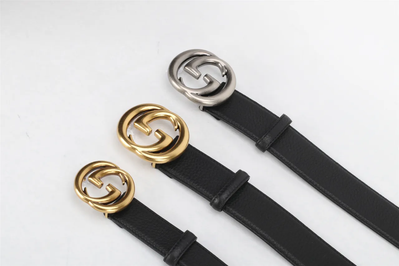 Gucci GG Marmont حزام جلد أسود مقرمش 2