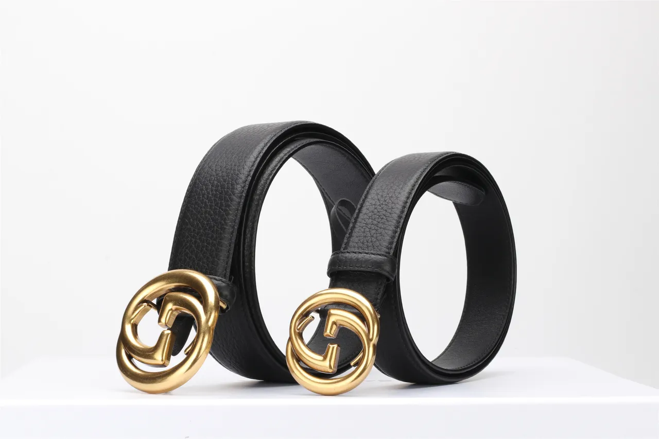Gucci GG Marmont حزام جلد أسود مقرمش 5