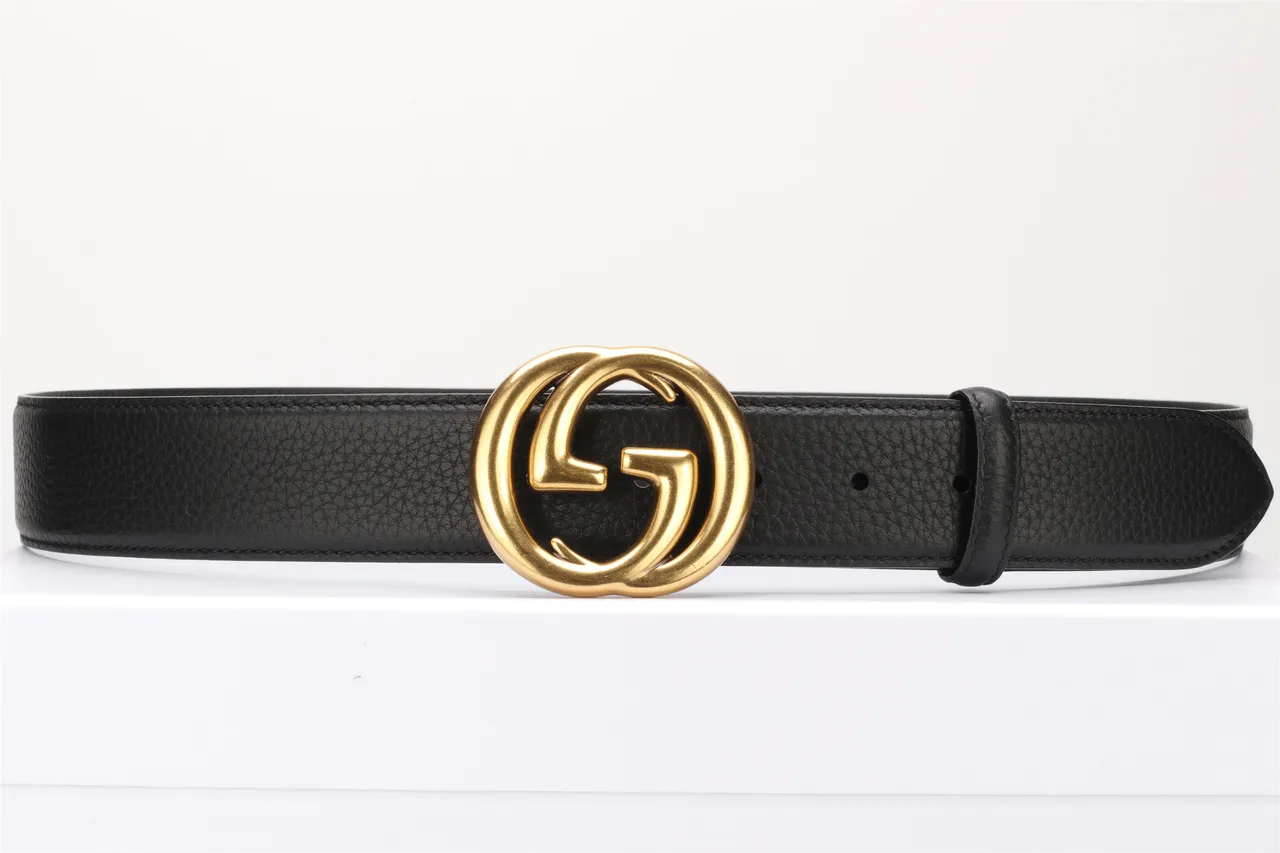 Gucci GG Marmont حزام جلد أسود مقرمش 13