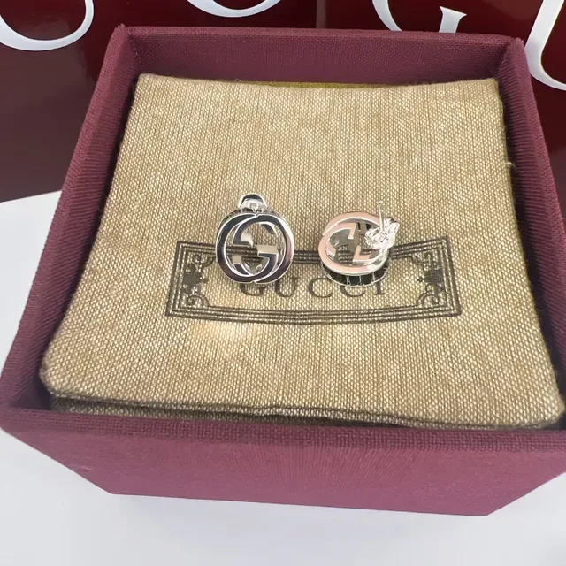 Gucci GG Marmont Interlocking G Stud Earrings 7