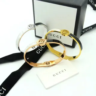 Gucci GG Marmont 互锁标志 刚性手镯手链