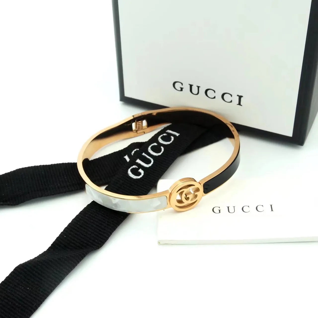 Gucci GG Marmont 互锁标志 刚性手镯手链 6