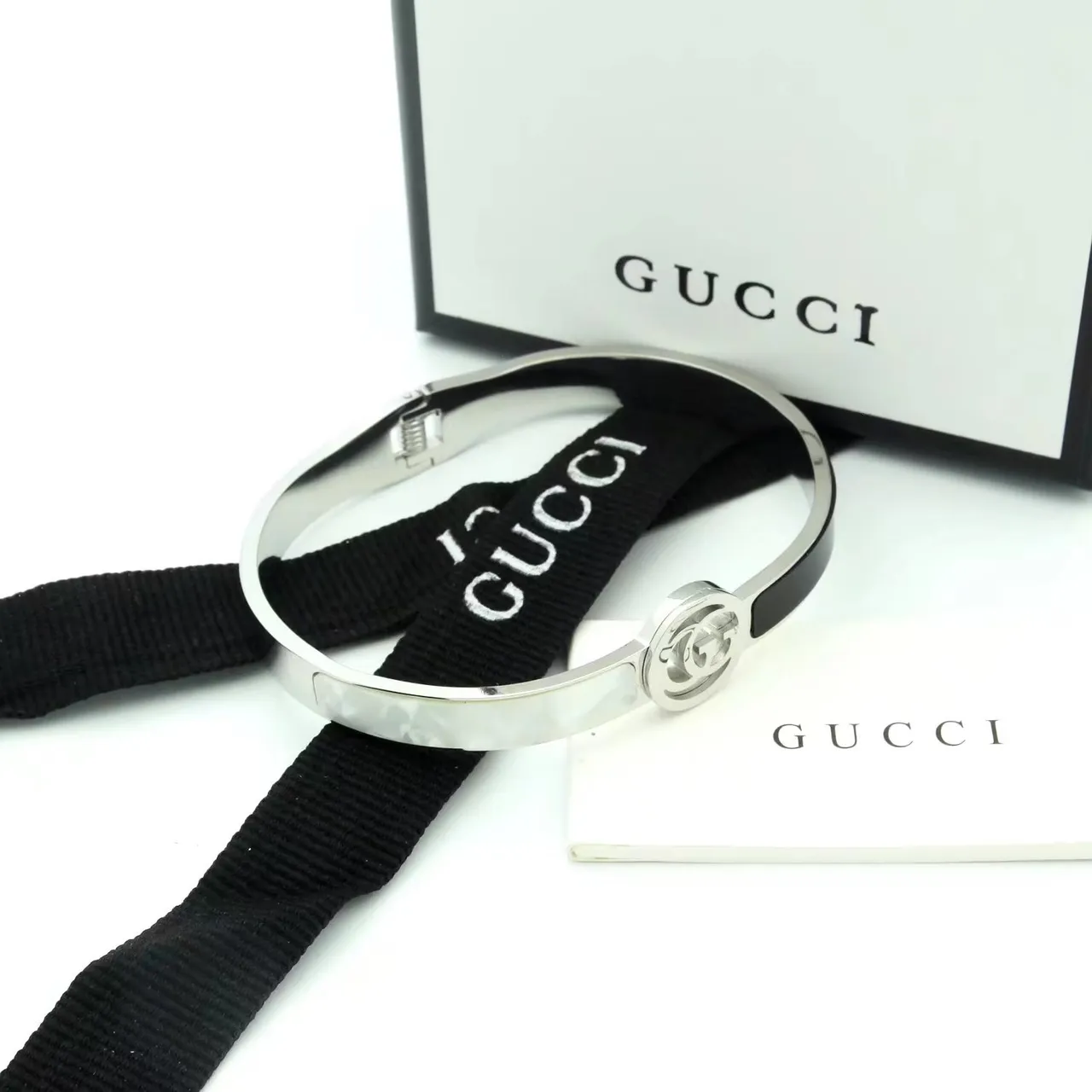 Gucci GG Marmont 互锁标志 刚性手镯手链 7