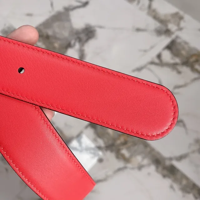 Gucci GG Marmont Red Leather Belt 5