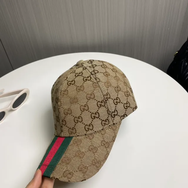 Gucci GG Supreme Monogram Web Stripe Baseball Cap 9