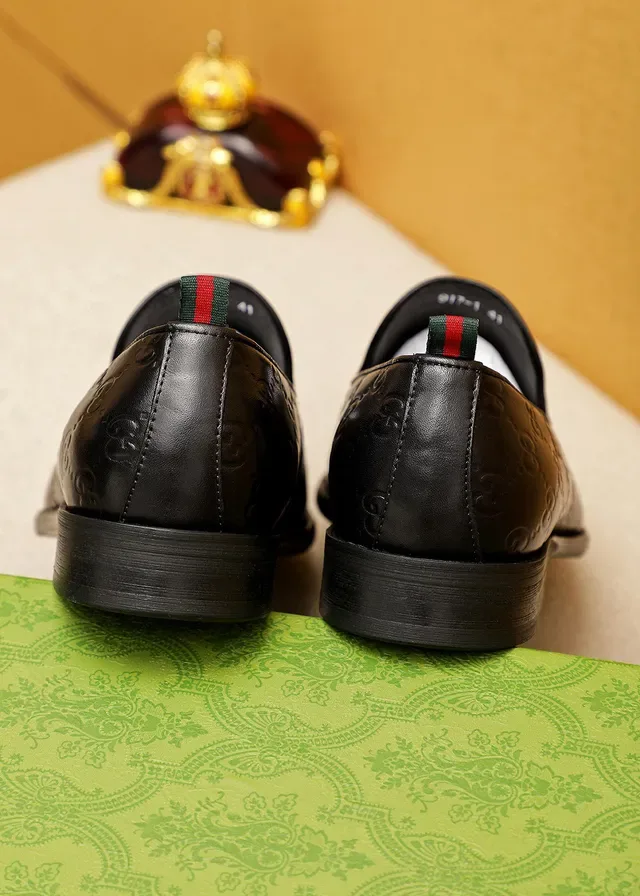 Gucci Horsebit 1955 Noir Embossé GG Mocassins 3