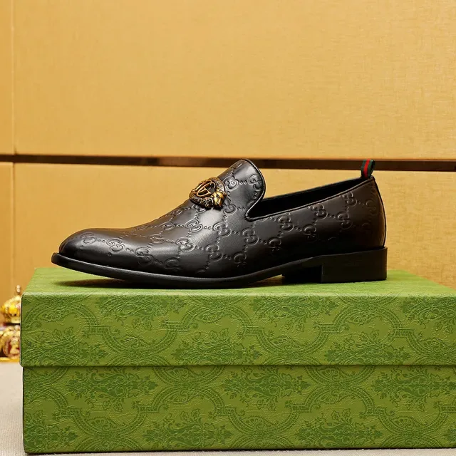 Gucci Horsebit 1955 Noir Embossé GG Mocassins 6