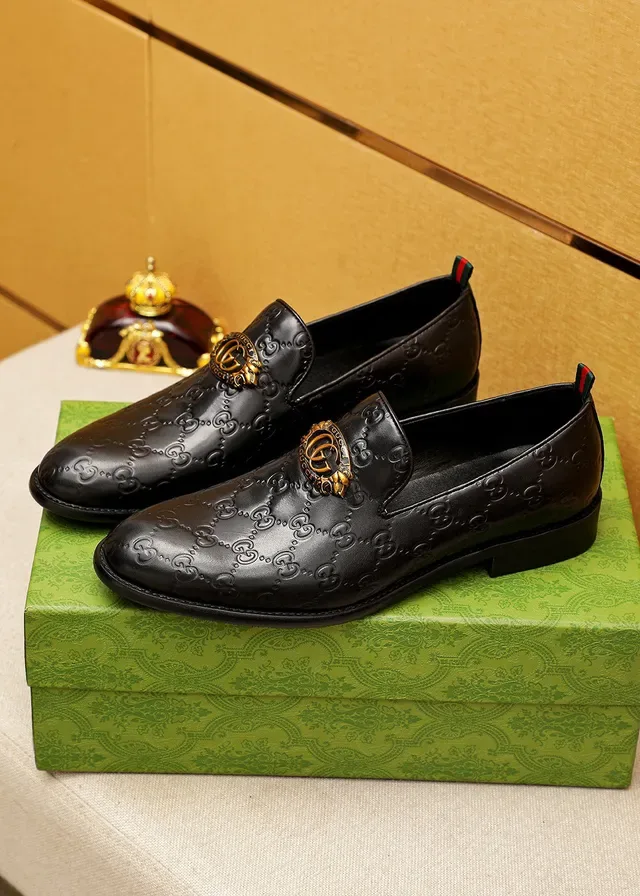 Gucci Horsebit 1955 Noir Embossé GG Mocassins 8