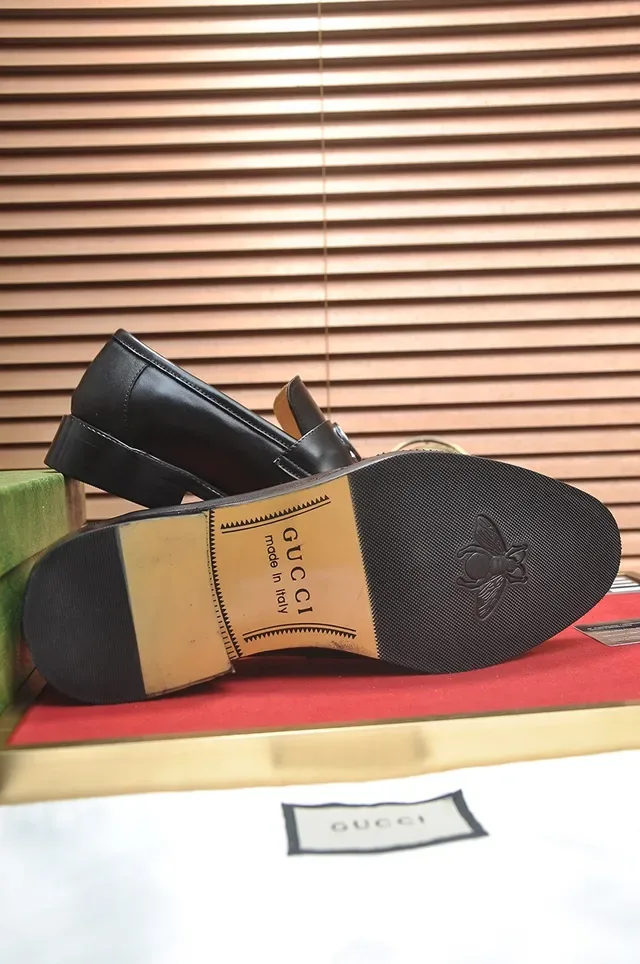 Gucci Horsebit 1955 काले चमड़े के हॉर्सबिट लोफर्स 3